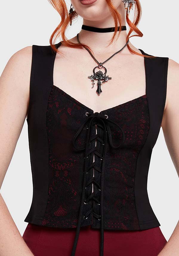 KILLSTAR Nocturne Kiss | TOP - TOPS - Front View