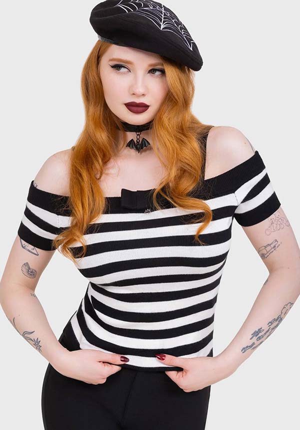 Noir Nancy Bardot | SWEATER*