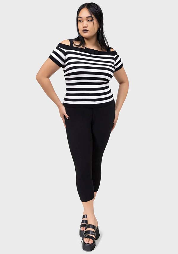 Noir Nancy Bardot | SWEATER*