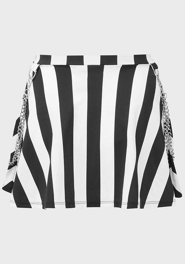 Pantha's Prowl | SWIM SKIRT - Beserk - all, all clothing, all ladies clothing, black and white, chain, clothing, discountapp, fp, googleshopping, goth, goth summer, goth summer clothing, gothic, killstar, KS1103865, ladies clothing, ladies skirt, may23, mini skirt, plus, plus size, R180523, short skirt, skirt, skirts, stripe, striped, striped skirt, stripes, stripey, summer, summer clothing, summer goth, swim, swim suit, swim wear, swimmers, swimming, swimsuit, swimwear, womens skirt