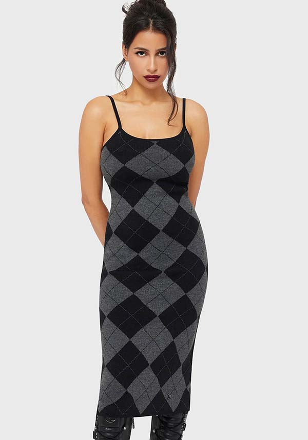 Twilight Argyle | MIDI DRESS