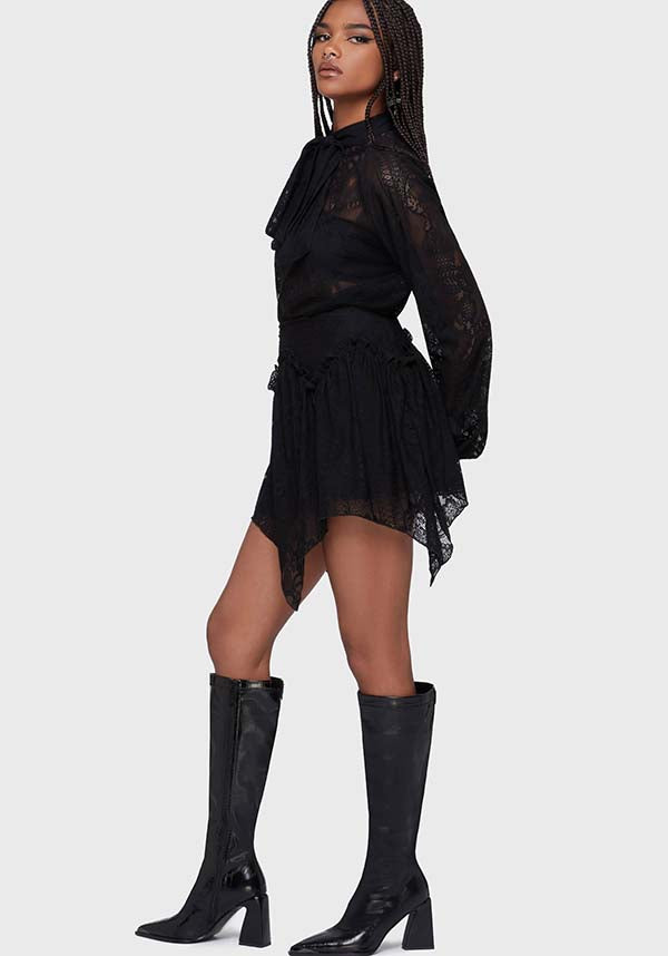 KILLSTAR Wicked Waltz | MINI SKIRT - SKIRTS - Back View