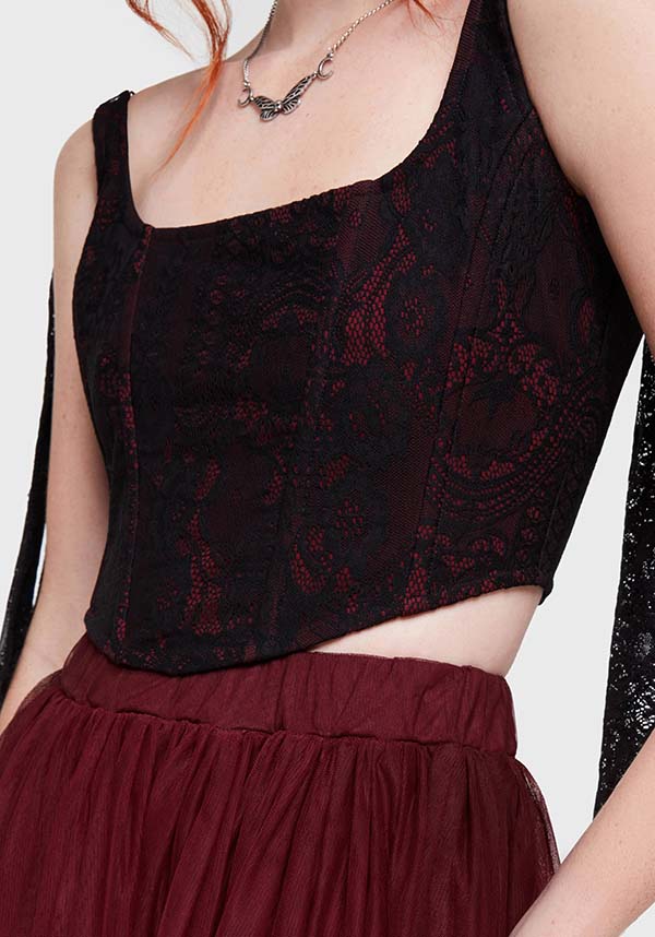 KILLSTAR Witchwood | CORSET TOP - TOPS - Front View