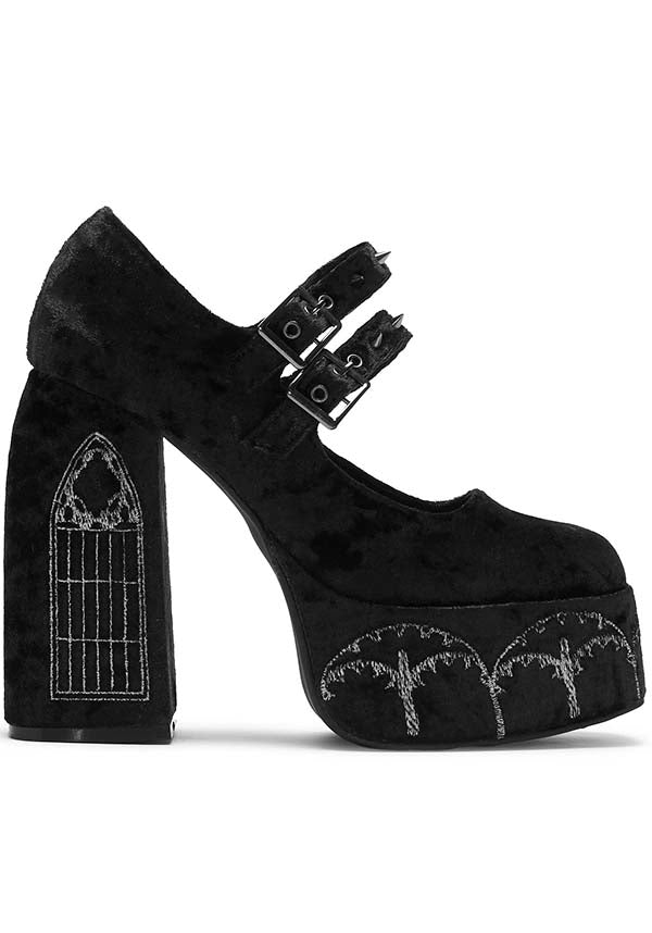 Lady Menace Grunge Crushed Velvet | HEELS