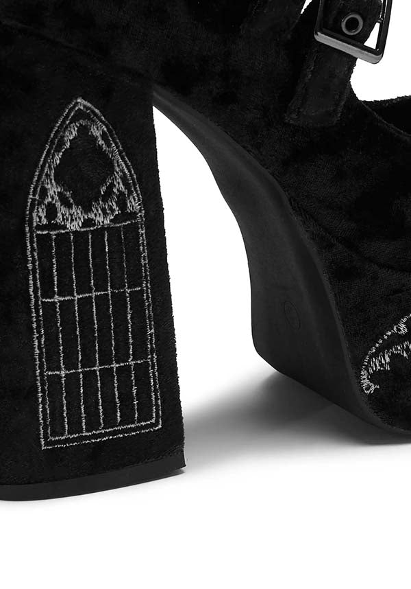 Lady Menace Grunge Crushed Velvet | HEELS