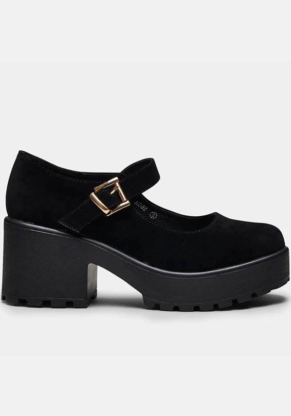 Sai black suede mary janes 2025