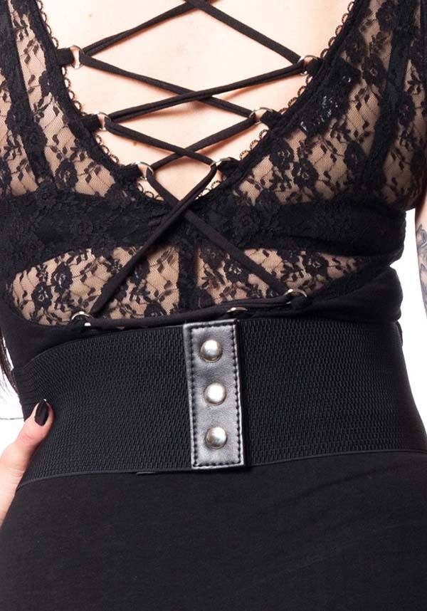 Lace Corset | BELT - Beserk - accessories, all, belt, belts and buckles, black, clickfrenzy15-2023, corset, discountapp, fp, goth, gothic, innocentclothing, lace, lace up, medieval, poizen industries, renaissance, repriced030523