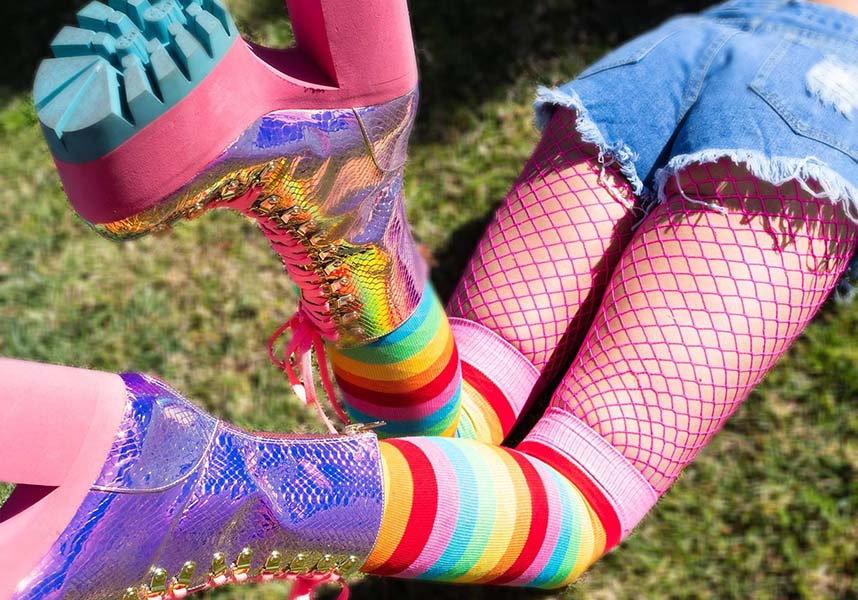 Leigh Rainbow | THIGH HIGH STOCKINGS*