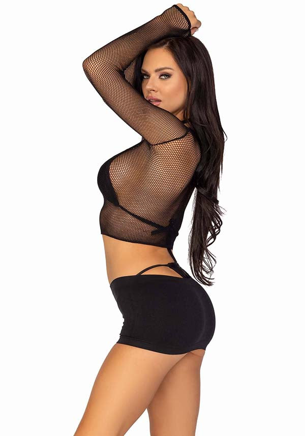 Nikki | FISHNET GLOVE TOP