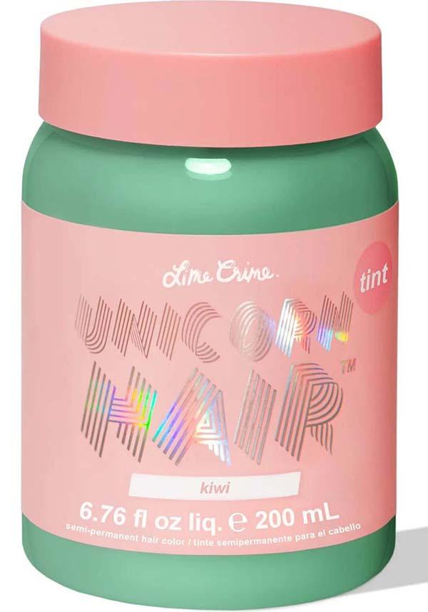 Kiwi | UNICORN HAIR COLOUR TINT - Beserk - all, colour:green, cosmetics, discountapp, dye, dyes, fp, googleshopping, gothic cosmetics, green, hair, hair color, hair colour, hair colours, hair dye, hair dyes, hair green, hair products, halloween cosmetics, jun23, labelnew, labelvegan, LCSO0735903, light green, lime crime cosmetics, lime crime hair, mint green, pastel, pastel goth, pastel green, R150623, vegan