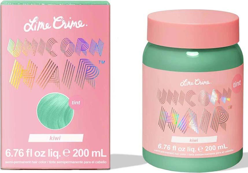 Kiwi | UNICORN HAIR COLOUR TINT - Beserk - all, colour:green, cosmetics, discountapp, dye, dyes, fp, googleshopping, gothic cosmetics, green, hair, hair color, hair colour, hair colours, hair dye, hair dyes, hair green, hair products, halloween cosmetics, jun23, labelnew, labelvegan, LCSO0735903, light green, lime crime cosmetics, lime crime hair, mint green, pastel, pastel goth, pastel green, R150623, vegan