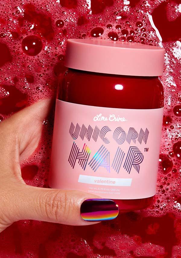 Valentine | UNICORN HAIR COLOUR - Beserk - all, clickfrenzy15-2023, Comiccon2020, cosmetics, cruelty free, discountapp, dye, fp, hair colour, hair dye, hair red, labelvegan, lime crime, lime crime hair, rainbow, red, vegan
