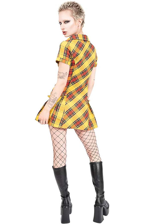 iGirl Yellow Plaid Sadie | DRESS