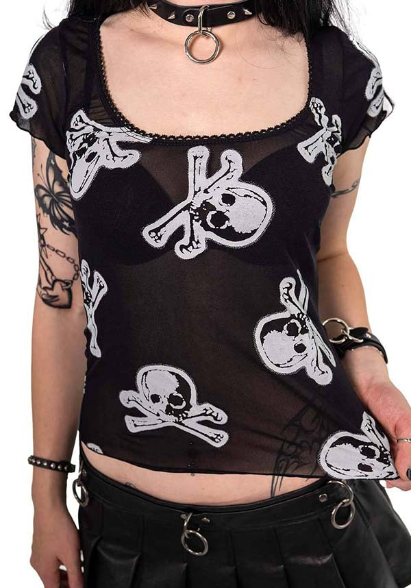 Skull & Cross Bones | MESH TOP