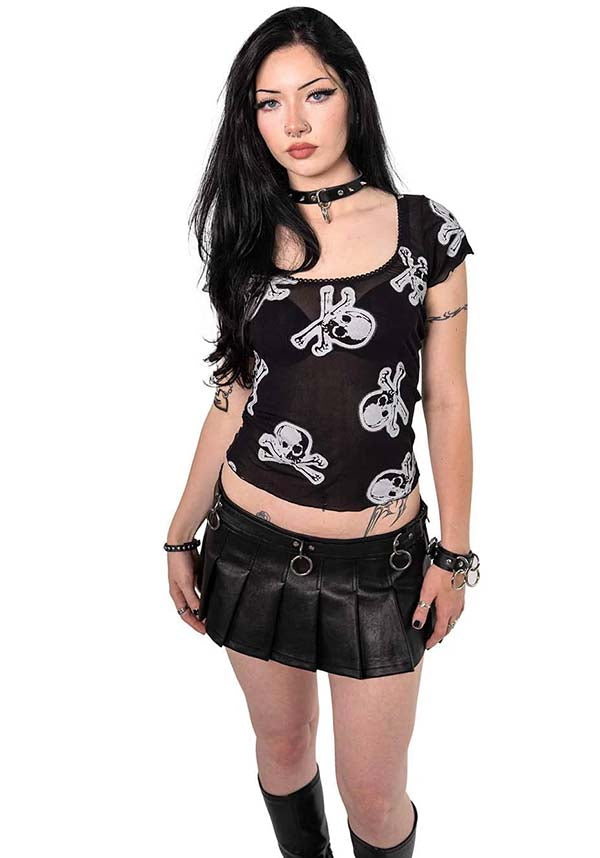 Lip Service Skull & Cross Bones - Close Up
