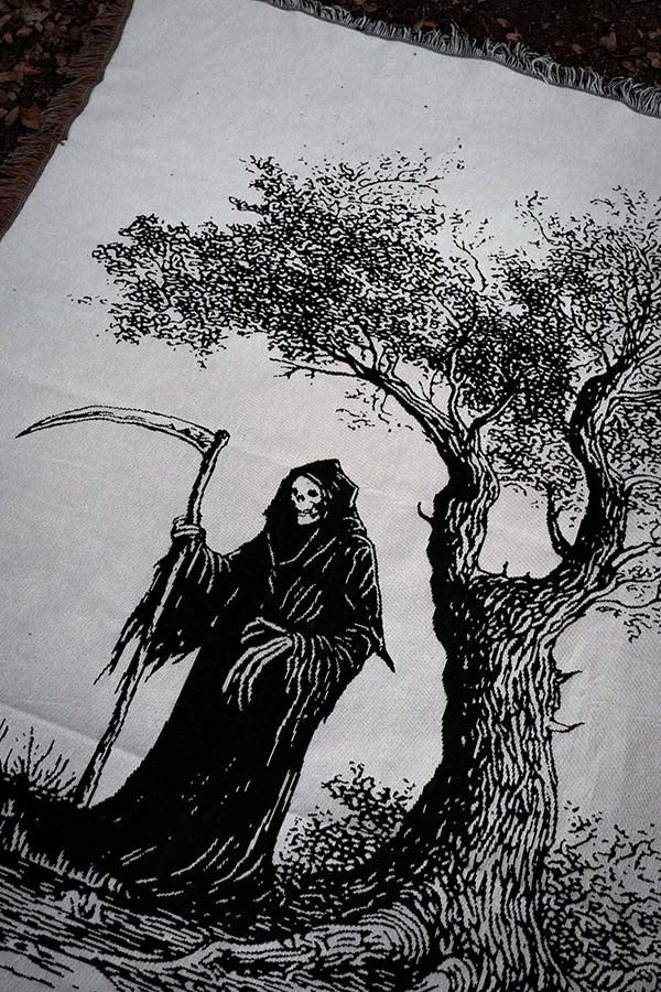 Scythe & Silence Woven | TAPESTRY BLANKET
