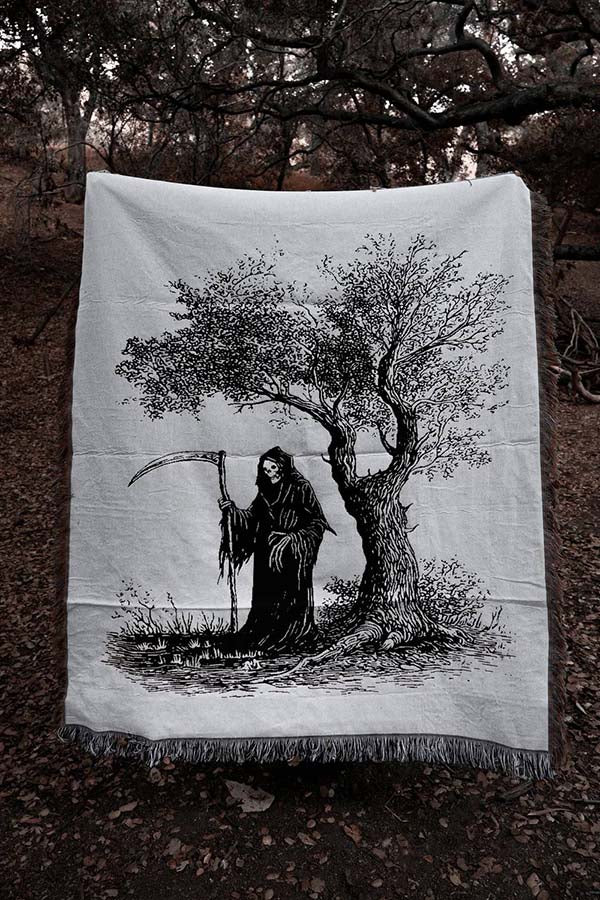 Scythe & Silence Woven | TAPESTRY BLANKET