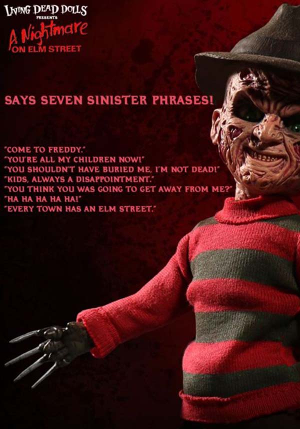 Freddy Krueger With Sound | LIVING DEAD DOLLS
