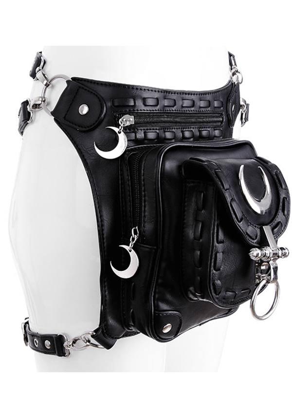 Lunar | HOLSTER BAG - Beserk - accessories, adjustable strap, all, backpack, bag, black, clickfrenzy15-2023, discountapp, fp, handbag, handbags and purses, luna, monochrome, moon, restyle