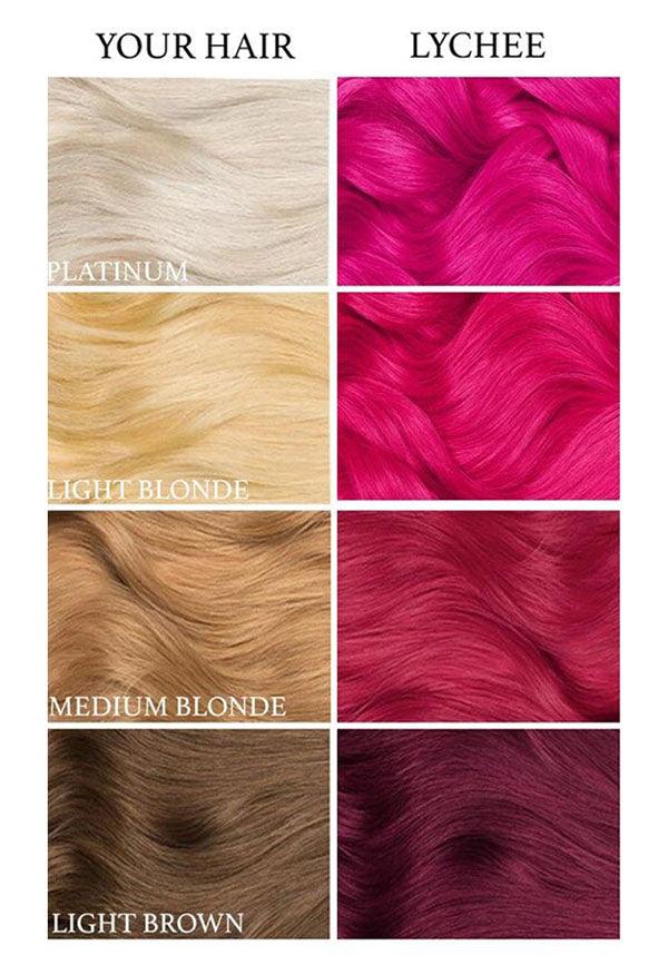 Lychee | HAIR DYE - Beserk - all, bright, clickfrenzy15-2023, cosmetics, discountapp, dye, fp, hair, hair colour, hair dye, hair dyes, hair pink, labelvegan, luna tides, lunar tides, mermaid, pink, vegan