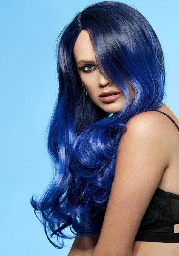 After Midnight Ombre Queen Bitch | WIG - Beserk - accessories, all, blue, clickfrenzy15-2023, colour:blue, cosmetics, cosplay, costume, cpgstinc, curled, curls, curly, dark blue, discountapp, fp, hair, hair accessories, hair blue, halloween, halloween cosmetics, halloween costume, hats and hair, ladies accessories, manic panic hair, may22, R100522, SMI5000007755, smiffys, wavy, wig, wigs