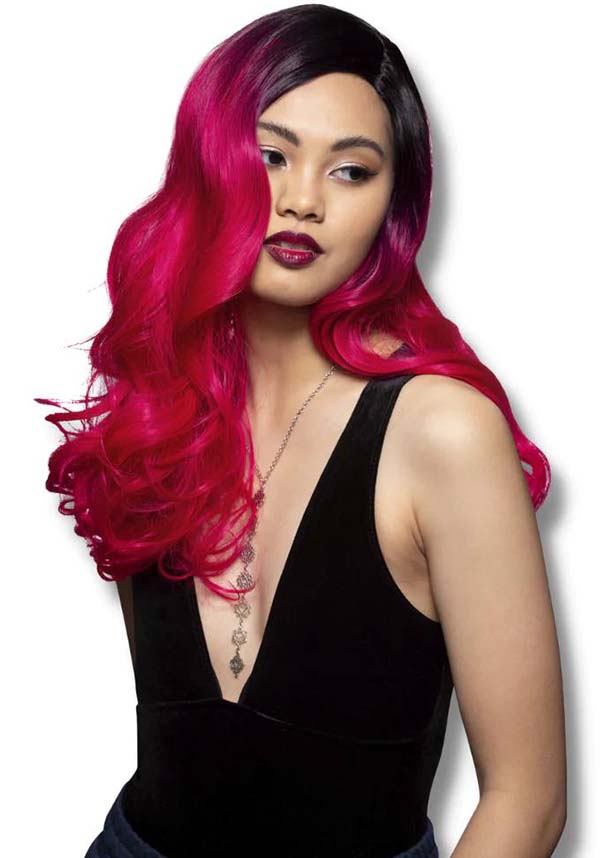Manic Panic® Cleo Rose Queen Bitch Wig Adult Black Pink