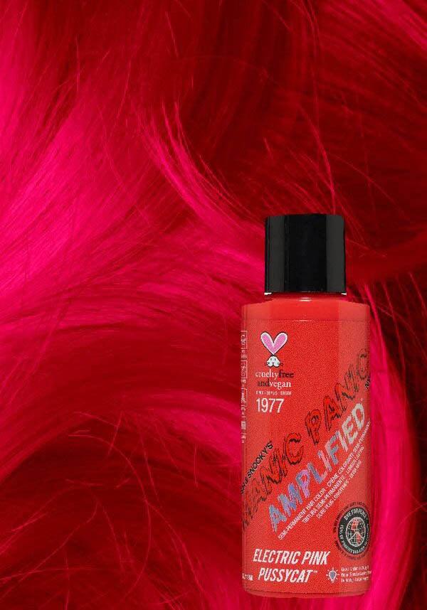 Electric Pink Pussycat | AMPLIFIED COLOUR - Beserk - all, bright pink, clickfrenzy15-2023, cosmetics, discountapp, fp, gothic cosmetics, hair, hair colour, hair colours, hair dye, hair dyes, hair pink, labelvegan, manic panic, manic panic hair, mar21, mermaid, neon, pink, vegan