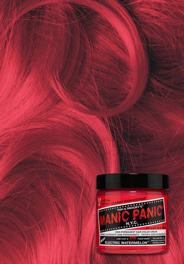 Electric Watermelon | CLASSIC COLOUR - Beserk - all, all ladies, bright pink, clickfrenzy15-2023, colour:pink, cosmetics, dec21, discountapp, dye, dyes, fp, glow, glow in the dark, hair, hair color, hair colour, hair colours, hair dye, hair dyes, hair pink, hair products, labeluvreactive, labelvegan, ladies, manic panic, manic panic hair, mermaid, MP0149675, pink, R131221, uv, uv reactive, uv_reactive, uvreactive, vegan