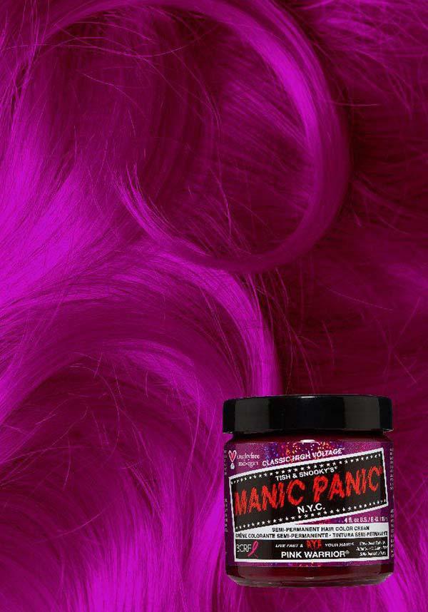 Pink Warrior | CLASSIC COLOUR - Beserk - all, bright pink, clickfrenzy15-2023, colour:pink, cosmetics, dec20, discountapp, dye, dyes, fp, hair, hair colour, hair colours, hair dye, hair dyes, hair pink, hair products, hot pink, labelvegan, manic panic, manic panic hair, mermaid, pink, rainbow hair, vegan