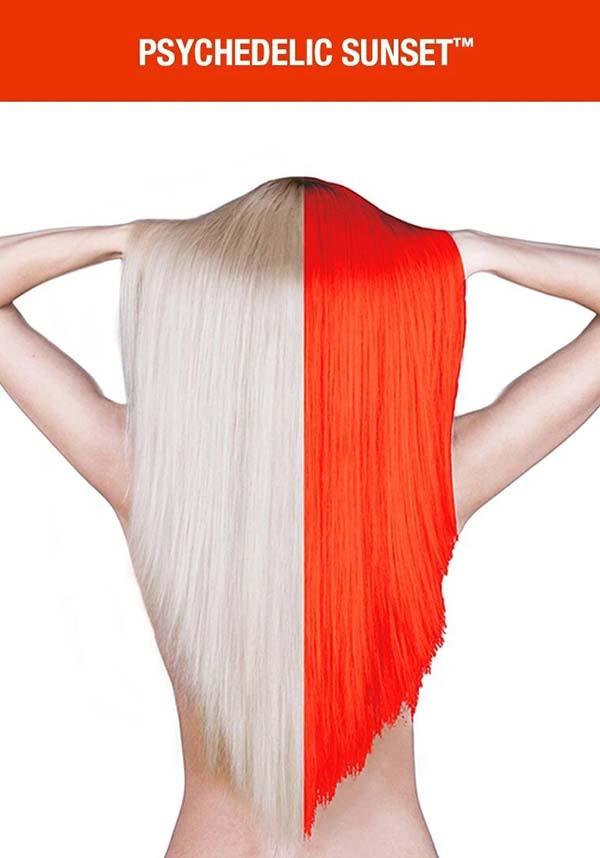 Psychedelic Sunset | CLASSIC COLOUR - Beserk - all, clickfrenzy15-2023, cosmetics, cpgstinc, discountapp, dye, ebaymp, fp, hair colour, hair dye, hair orange, labelvegan, manic panic, manic panic hair, orange, phsychedelic, rainbow, vegan