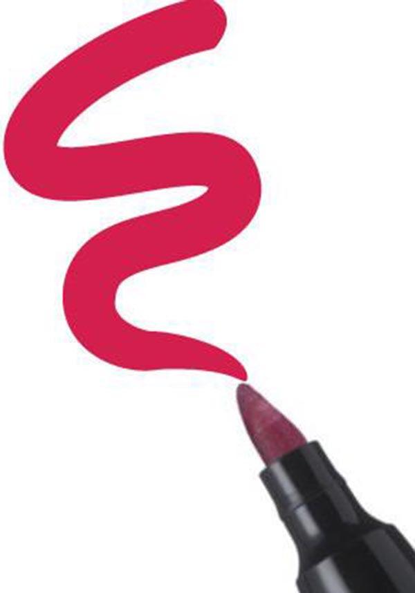 Maroon | SEMI-PERMANENT LIP STAIN PEN - Beserk - all, burgandy, clickfrenzy15-2023, cosmetics, cruelty free, discountapp, fp, labelvegan, lip, lips, red, stargazer, stargazer cosmetics, vegan, waterproof