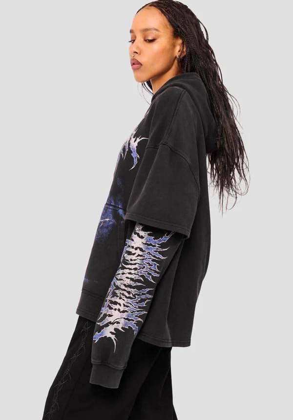 Descent Layered | OVERSIZED HOODIE