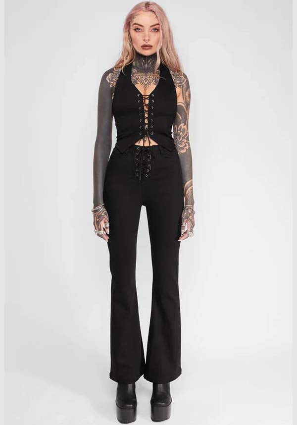 Sienna | LACE UP FLARES