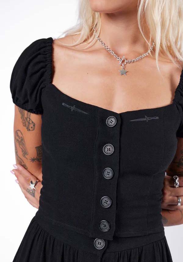 Viviana Linen | BUTTON UP TOP