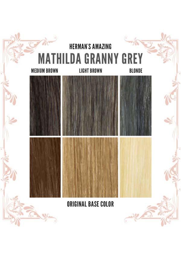 Mathilda Granny Grey | HAIR COLOUR - Beserk - all, clickfrenzy15-2023, cosmetics, discountapp, dye, dyes, fp, goth, grey, hair, hair color, hair colour, hair colours, hair dye, hair dyes, hair grey, hair silver, hermans colour, hermans hair colour, labelvegan, vegan