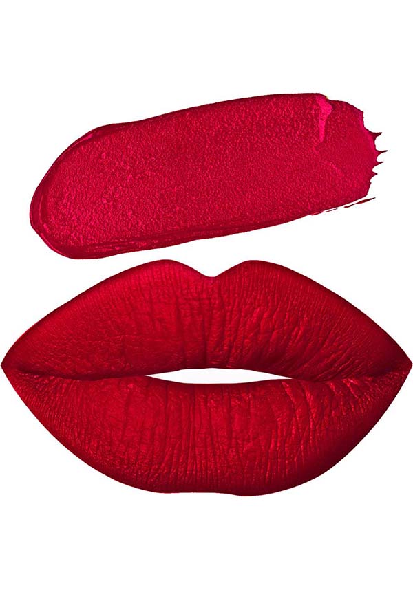 MERMAID SALON Ruby Doom | LIQUID VELVET LIPSTICK - Front