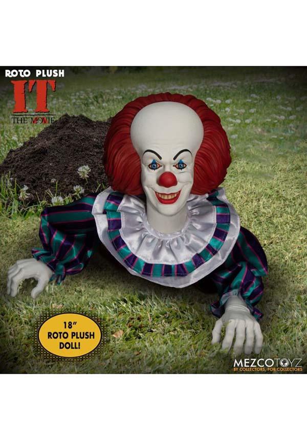 It 1990: Pennywise 18" Roto | PLUSH - Beserk - all, christmas gift, christmas gifts, classic horror, clickfrenzy15-2023, collect, collectable, collectables, cpgstinc, discountapp, fp, gift, gift idea, gift ideas, gifts, googleshopping, halloween collectables, horror, horror movie, IKO425540, ikoncollectables, it, it horror, nov22, penny wise, pennywise, pennywise horror, plush, pop culture, pop culture collectable, pop culture collectables, pop culture homewares, popculture, R031122, RS
