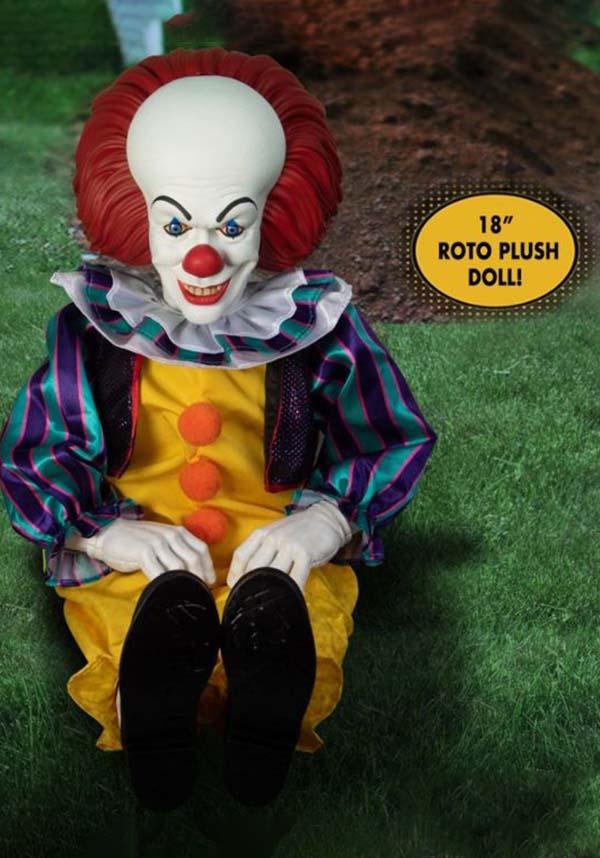 It 1990: Pennywise 18" Roto | PLUSH - Beserk - all, christmas gift, christmas gifts, classic horror, clickfrenzy15-2023, collect, collectable, collectables, cpgstinc, discountapp, fp, gift, gift idea, gift ideas, gifts, googleshopping, halloween collectables, horror, horror movie, IKO425540, ikoncollectables, it, it horror, nov22, penny wise, pennywise, pennywise horror, plush, pop culture, pop culture collectable, pop culture collectables, pop culture homewares, popculture, R031122, RS