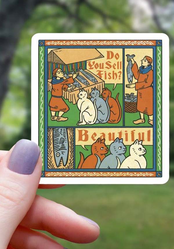 Do Thou Even Fish Cat Tapestry | STICKER