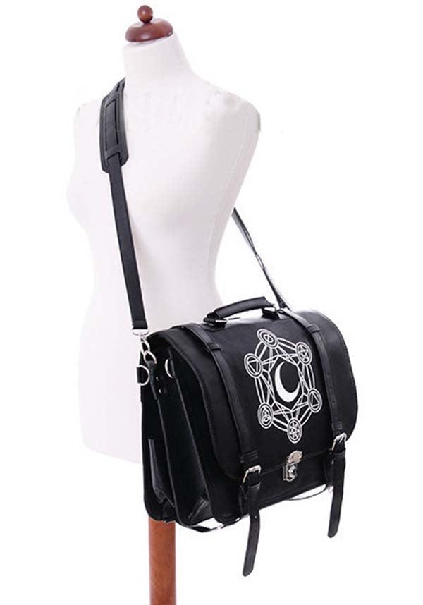 Moon Messenger | HANDBAG - Beserk - accessories, all, backpack, bag, black, clickfrenzy15-2023, discountapp, fp, gothic, handbag, handbags and purses, lolita, luna, messenger bag, moon, witch