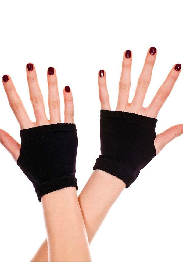 Plain Black | FINGERLESS GLOVES^ - Beserk - accessories, all, all clothing, backorder, black, bravenkrazy, clickfrenzy15-2023, cpgstinc, discountapp, edgy, fp, gloves and armwarmers, gothic, gothic accessories, music legs, sep19, winter, winter clothing, winter wear