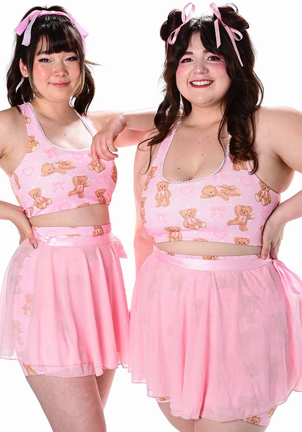 Ballet Bears | BIKER SHORTS & WRAP SKIRT SET*