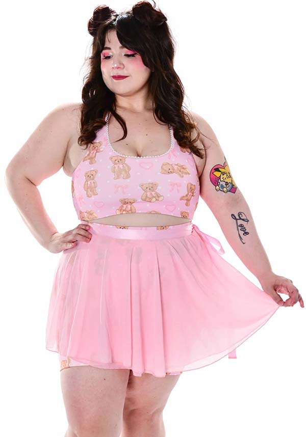 Ballet Bears | BIKER SHORTS & WRAP SKIRT SET*