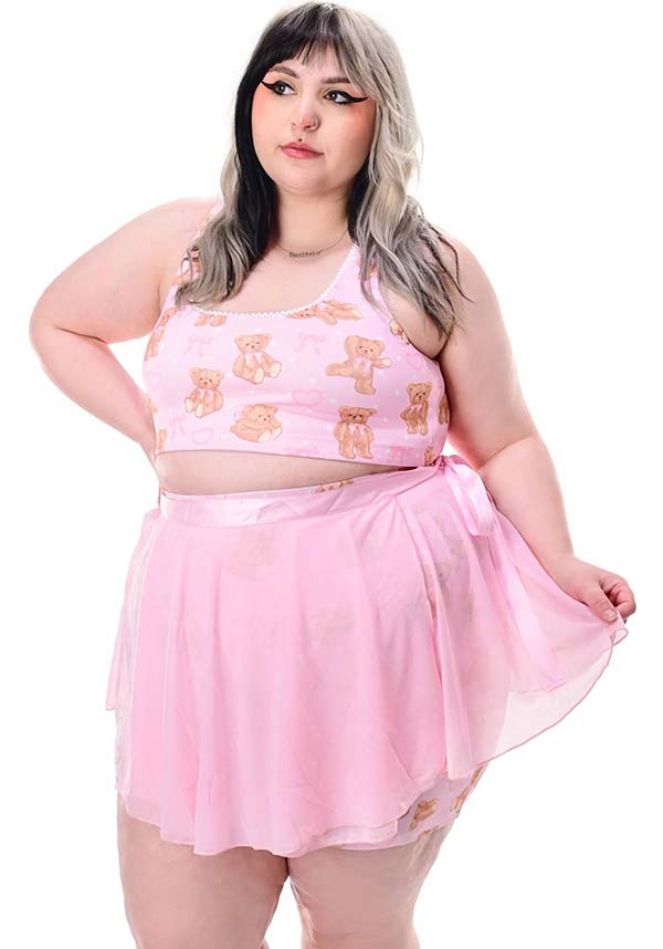 Ballet Bears | BIKER SHORTS & WRAP SKIRT SET*