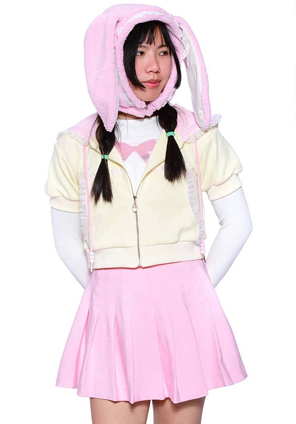 Bunny Pink 2-Way | HOODED SCARF*