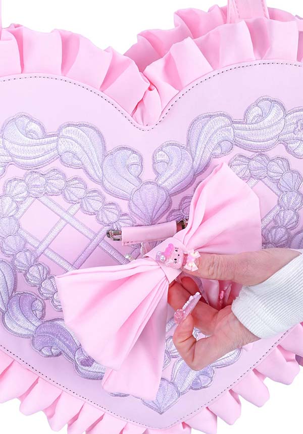 Frosted Heart Oversized | HANDBAG