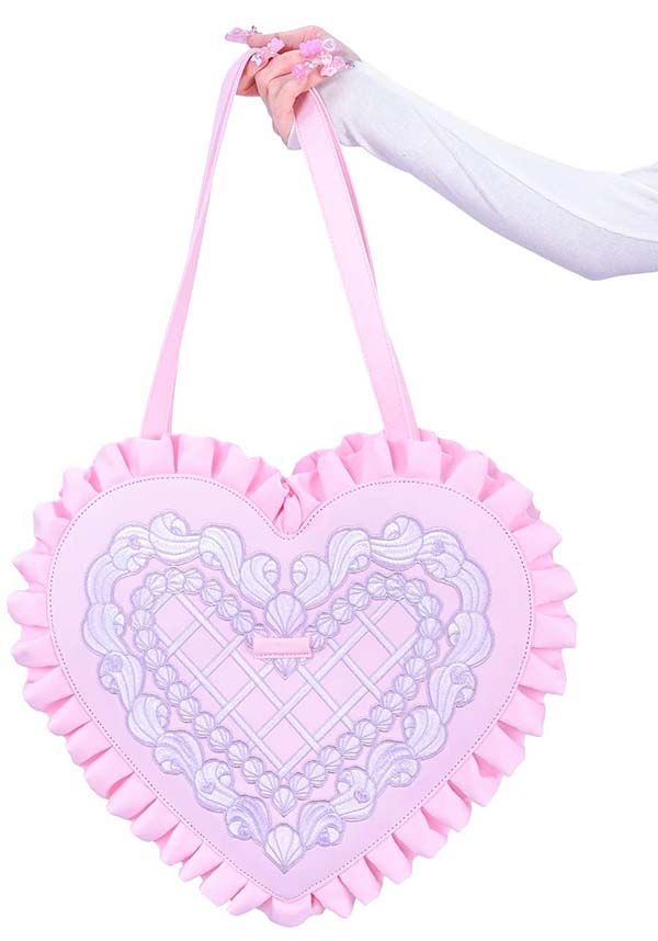 Frosted Heart Oversized | HANDBAG