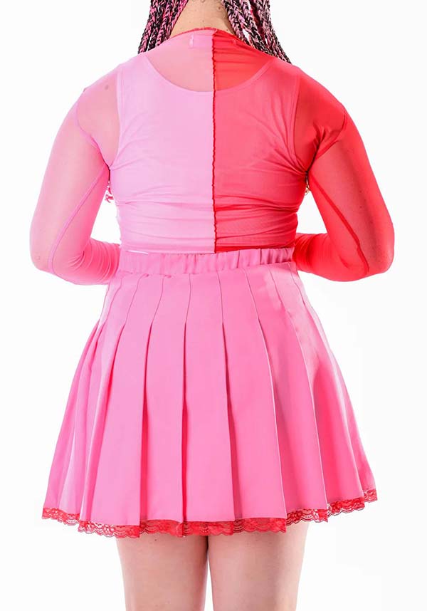 Half-Hearted Mesh | LONG SLEEVE TOP*