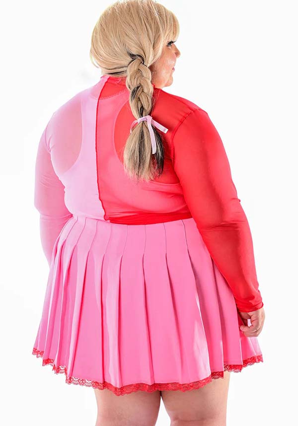 Half-Hearted Mesh | LONG SLEEVE TOP*