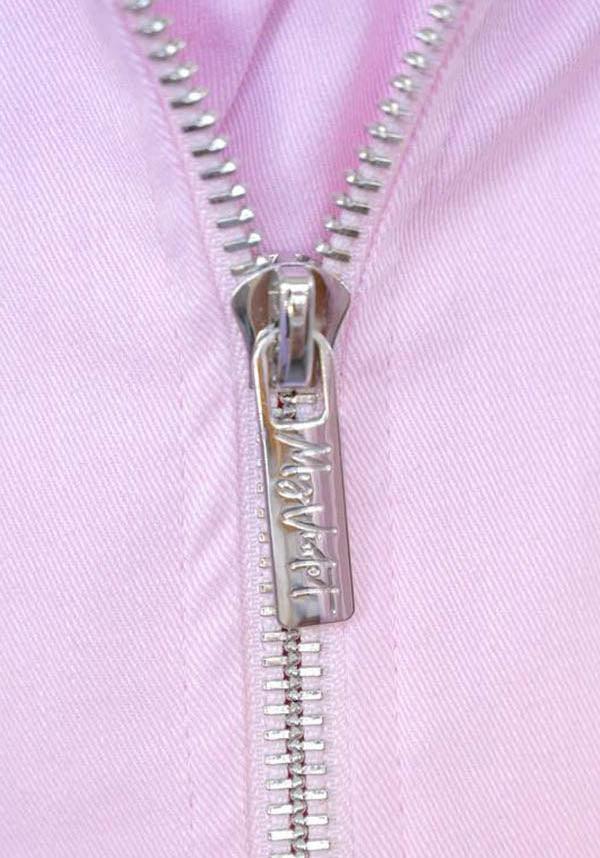 Pink | DENIM JACKET* - Beserk - all, all clothing, all ladies clothing, baby pink, clickfrenzy15-2023, clothing, coat, collection-wintersale2022, colour:pink, denim, discontinued, discountapp, jacket, jackets and jumpers, jumpers and jackets, jun22, ladies clothing, ladies outerwear, light pink, MV8626, mysterypack2023, outerwear, pastel pink, pink, plus size, R020622, sale, winter, winter clothing, winter wear, wintersale2022